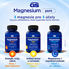 GS Magnesium bisglycinate pure 1000 mg + B6, 100 tablet