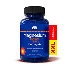 GS Magnesium malate PURE 1000 mg + B6, 100+30 tablet XXL