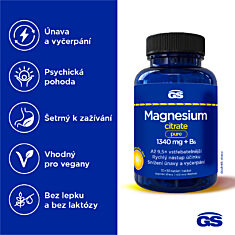 GS Magnesium citrate pure 1340 mg + B6, 70+30 tablet