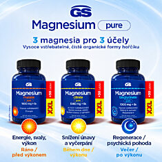 GS Magnesium citrate PURE 1340 mg + B6, 100+30 tablet XXL