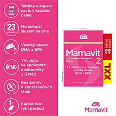 GS Mamavit 2 Těhotenství a kojení, 36 tablet + 36 kapslí XXL