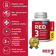 Cemio RED3®, 90+30 kapslí XXL