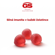 GS Céčko se šípky, želatinky bez cukru, 50 ks, dárkové balení