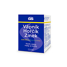 GS Vápník, hořčík, zinek, 130 tablet