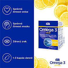 GS Omega 3 citrus, 60+30 kapslí