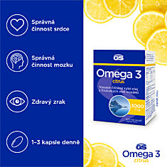 GS Omega 3 citrus, 100+50 kapslí
