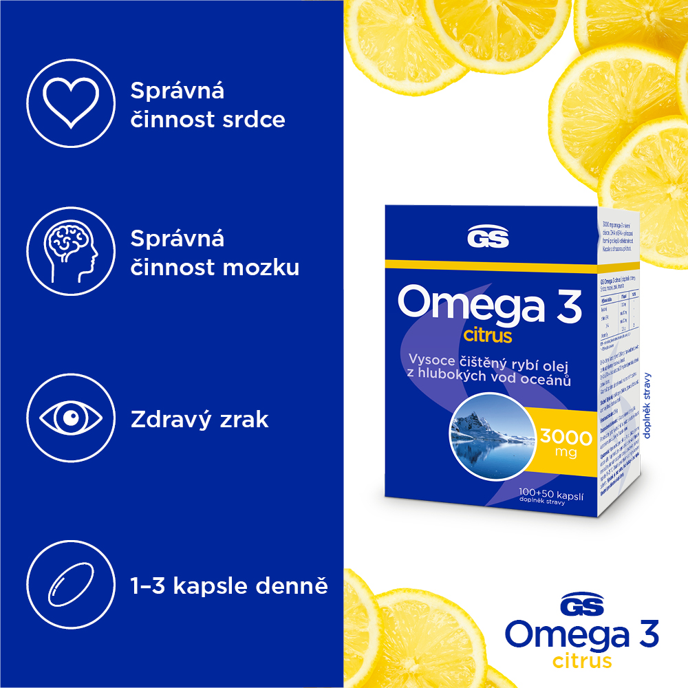 GS Omega 3 citrus, 2 × 150 kapslí (obrázek 5)