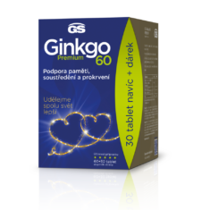 GS Ginkgo 60 PREMIUM, 60+30 tablet, dárkové balení 2022