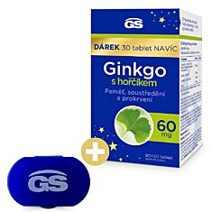 GS Ginkgo 60 mg s hořčíkem, 90+30 tablet NAVÍC, dárkové balení 2023