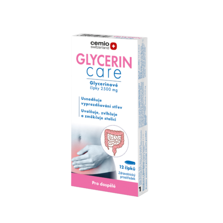 Cemio GLYCERIN care 2500 mg, 12 čípků