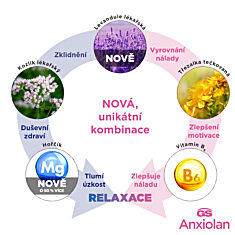 GS Anxiolan s levandulí, 30 tablet