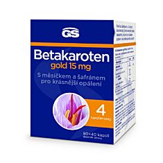 GS Betakaroten gold 15 mg, 80+40 kapslí