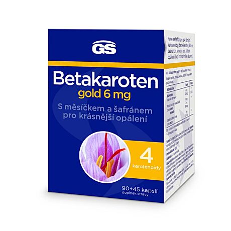 GS Betakaroten gold 6 mg, 90+45 kapslí