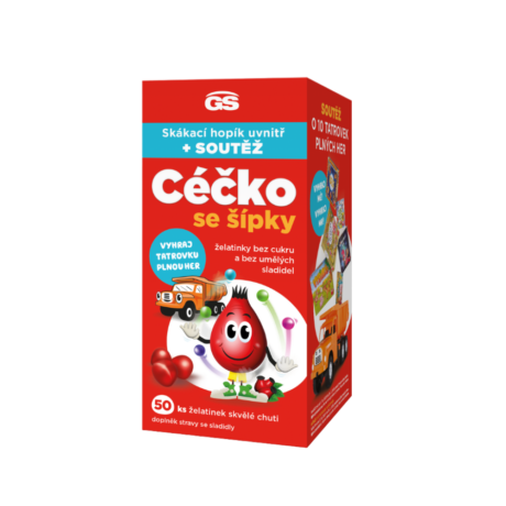 GS Céčko se šípky, želatinky bez cukru, 50 ks, dárkové balení 2025