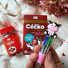 GS Céčko se šípky, želatinky bez cukru, 50 ks, dárkové balení