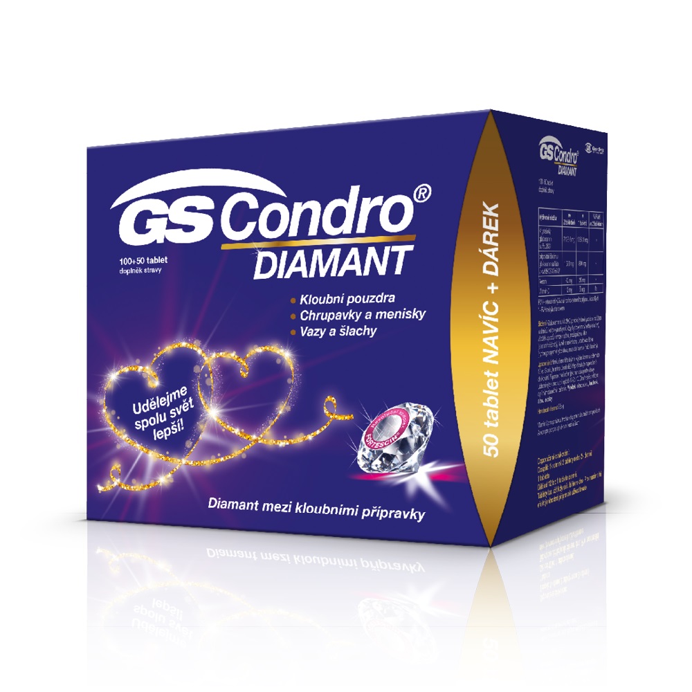 GS Condro® DIAMANT, 100+50 tablet, dárkové balení