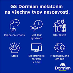 GS Dormian melatonin, 30 kapslí