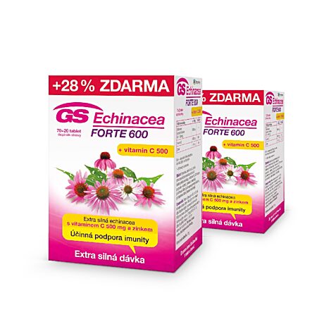 GS Echinacea FORTE 600, 2 × 90 tablet
