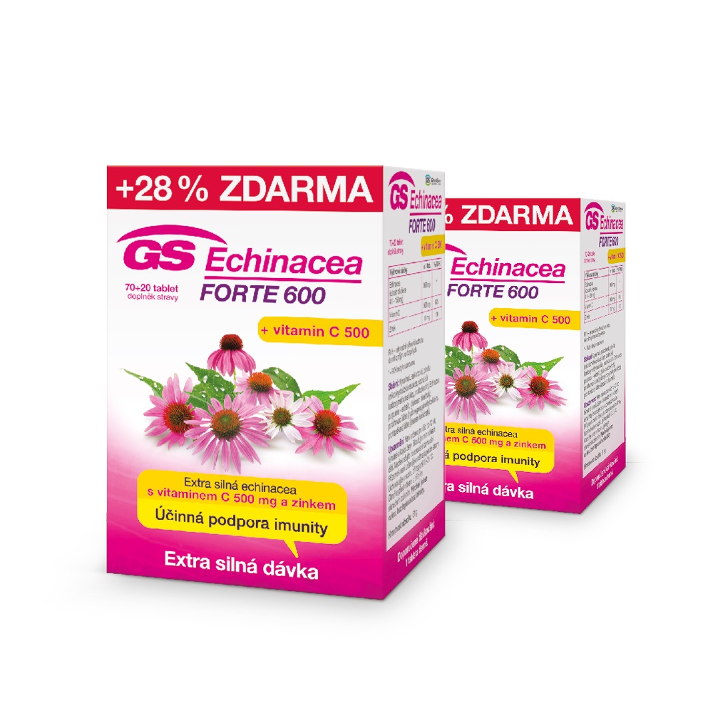 GS Echinacea FORTE 600, 2 × 90 tablet