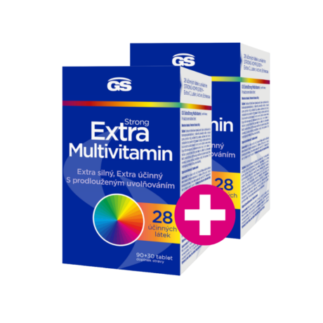 GS Extra Strong Multivitamin, 90+30 tablet, 1+1 ZDARMA