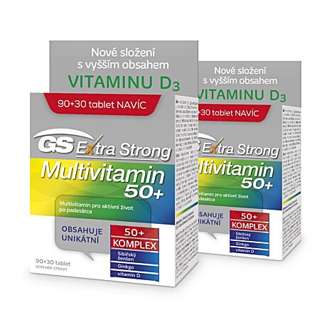 GS Extra Strong Multivitamin 50+, 2 × 120 tablet