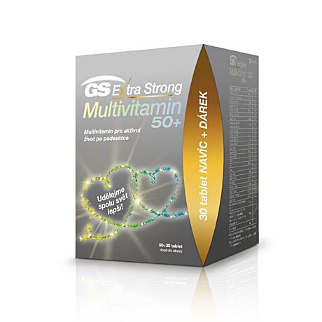 GS Extra Strong Multivitamin 50+, 90+30 tablet, dárkové balení