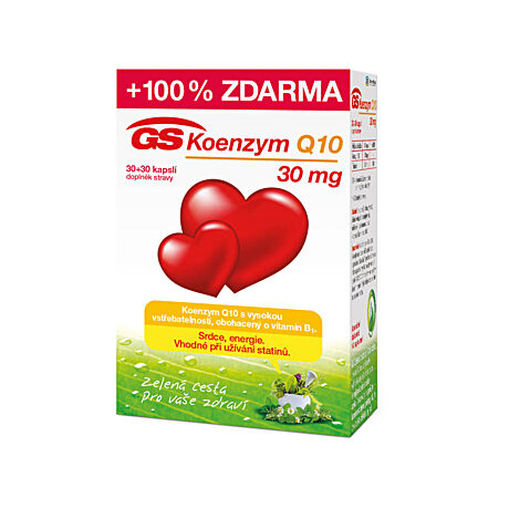 GS Koenzym Q10 30 mg, 30+30 kapslí