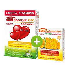 GS Koenzym Q10 s biotinem 30 mg, 30+30 kapslí