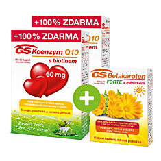 GS Koenzym Q10 s biotinem 60 mg, 2 × 60 kapslí