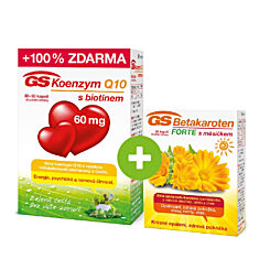 GS Koenzym Q10 s biotinem 60 mg, 30+30 kapslí