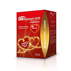 GS Koenzym Q10 s biotinem 60 mg, 45+45 kapslí, dárkové balení