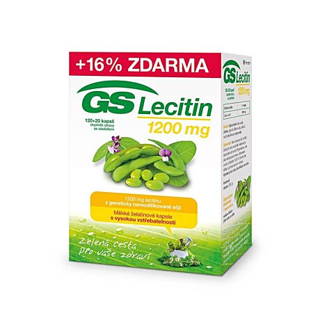 GS Lecitin 1200mg, 120+20 kapslí