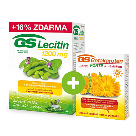 GS Lecitin 1200mg, 120+20 kapslí