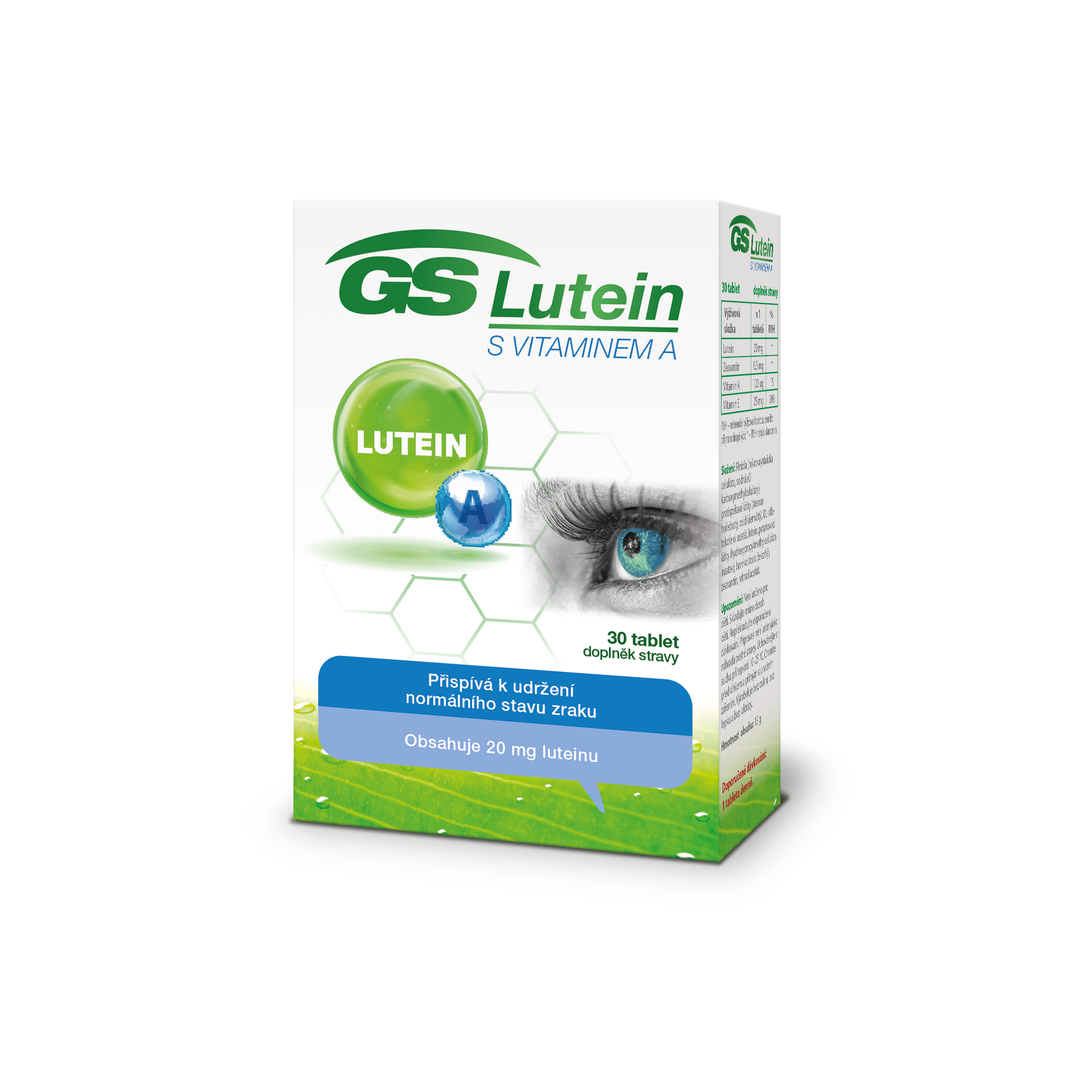 GS Lutein s vitaminem A, 30 tablet