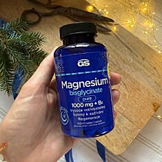 GS Magnesium bisglycinate PURE 1000 mg + B6, 2 × 100 + 10 tablet NAVÍC, dárkové balení