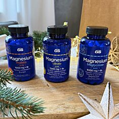 GS Magnesium citrate PURE 1340 mg + B6, 2 × 70+40 tablet NAVÍC, dárkové balení