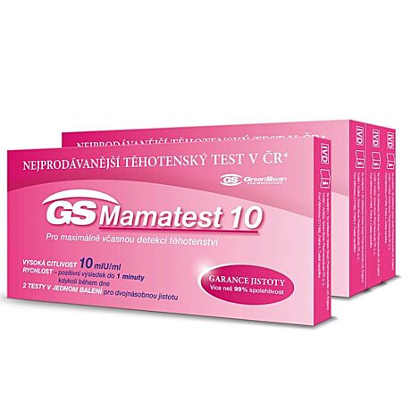 GS Mamatest 10 Těhotenský test, 4 ×  2 ks