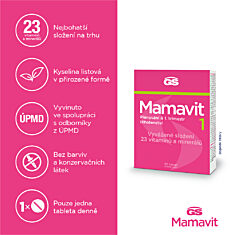 GS Mamavit 1 Plánování a 1. trimestr, 30 tablet