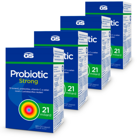 GS Probiotic Strong, 4 × 80 kapslí