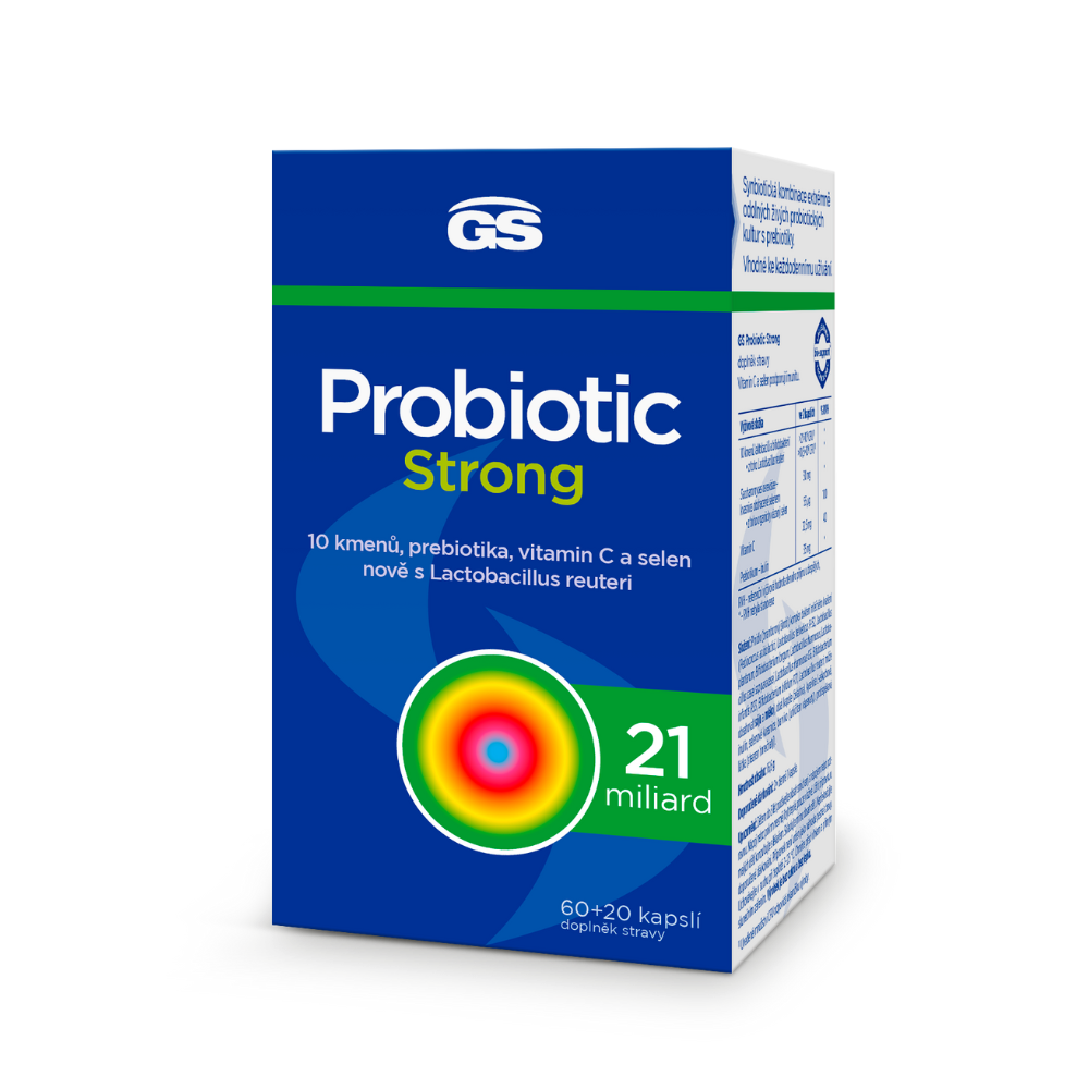 GS Probiotic Strong, 60+20 kapslí