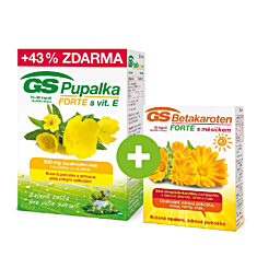 GS Pupalka FORTE s vitaminem E, 70+30 kapslí