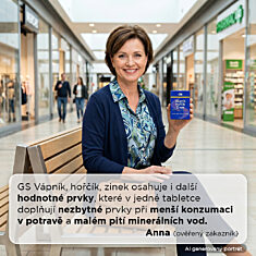 GS Vápník, hořčík, zinek, 130 tablet