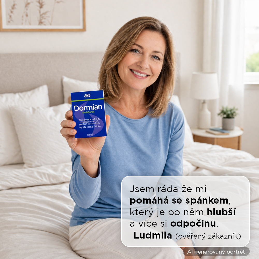 GS Dormian melatonin, 2 kapsle (obrázek 8)