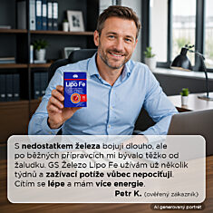 GS Železo Lipo Fe, 4 × 30 kapslí