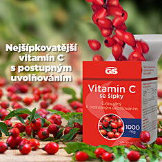 GS Vitamin C 1000 se šípky, 50+10 tablet