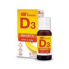 GS Vitamin D3 400 IU kapky, 10,8 ml - 1+1 ZDARMA