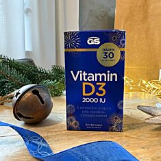 GS Vitamin D3 2000 IU, 2 × 90+30 kapslí NAVÍC, dárkové balení
