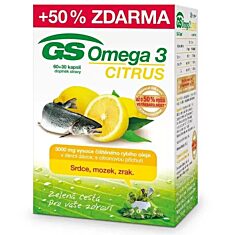 GS Omega 3 CITRUS, 60+30 kapslí