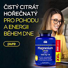 GS Magnesium citrate PURE 1340 mg + B6, 365 tablet XXL