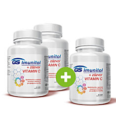 GS Imunitol + zázvor s vysokým obsahem vitaminu C pro podporu imunity, 40 tablet - 2+1 ZDARMA